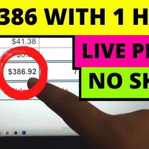 1 HOUR Work Can Make $386.92 | Fastest Way To Make Money Online | Clickbank Affiliate Marketing