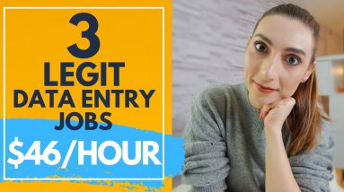 3 Legit Data entry jobs from home that ACTUALLY PAY WELL (make money online in 2021)
