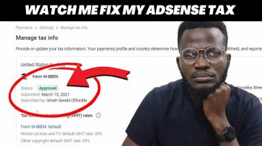 Adsense Tax: How to fill Google Adsense Tax Info for non US Persons