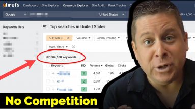 Ahrefs Hack Reveals 87,664,108 No Competition Words + Traffic In 7 Hours?