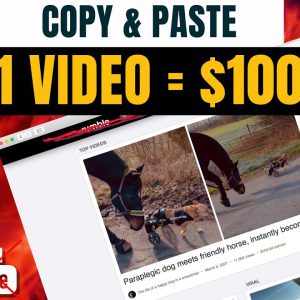 Copy & Paste Videos And Earn $100 Per Video (Complete Tutorial - No YouTube)
