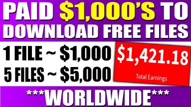 Earn $1000's Downloading FILES For FREE ~ Worldwide! (Make Money Online)