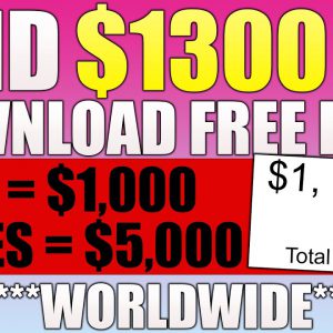 Earn $1300 Downloading FILES For FREE ~ Worldwide! (Make Money Online)