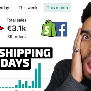 I Tried Shopify Dropshipping for 7 Days ($0 to $1000 Days)