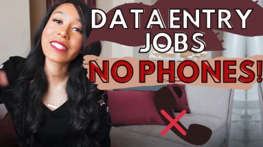 Jobs for introverts  Data entry | No phones Required!