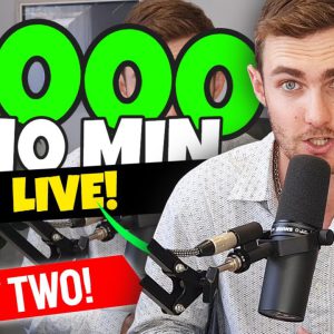 Make $1,000 In 20 Minutes (DO THIS LIVE WITH ME!) - 1000% WORKING (Part 2)