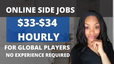 😎 $33-$34 Hourly Flexible Online Side Hustle For PLAYERS I Work Anywhere!