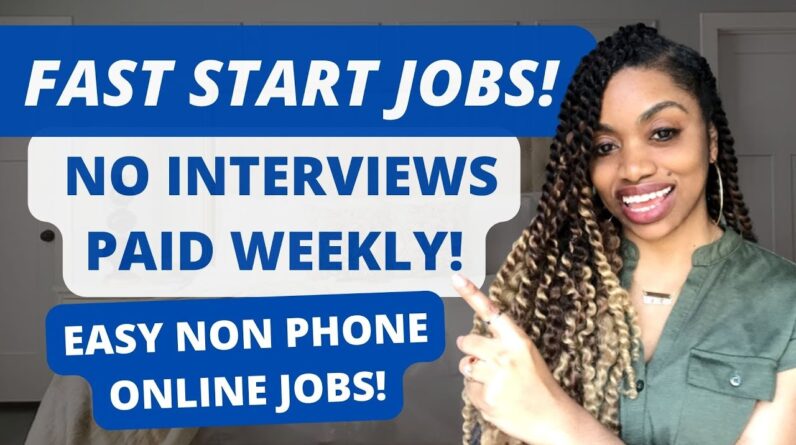 NO INTERVIEW NEEDED START TODAY! $700-$1000 PAID WEEKLY! NO PREVIOUS EXPERIENCE WORK FROM HOME JOB!