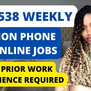 URGENTLY HIRING! $961.54-$1,5384/WEEK NO PHONE & NO PRIOR WORK EXPERIENCE NEEDED! WORK FROM HOME JOB