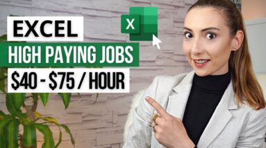 7 New High Paying Jobs with Excel - Work from Home Online Jobs