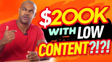 KDP LOW CONTENT - $200,000 WITH LOW CONTENT BOOKS?  *UNTOLD TRUTHS*