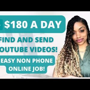 HURRY! GET PAID $180 PER DAY TO FIND KIDS SHOWS ON YOUTUBE! VERY EASY NON PHONE ONLINE JOB.