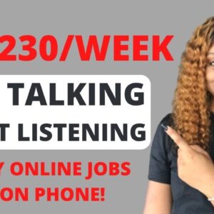 NEW! NO TALKING JOBS $865-$1230 WEEKLY LISTENING TO CALLS! WORK FROM HOME JOBS *HIRES FAST!*