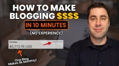 How To Make Money Blogging In 2022 | I Built a New $5k/Month Blog (Step by Step)