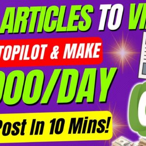 How to Turn Articles Into Videos For Free On RUMBLE.COM & Earn $1,000 Daily In Any Niche!
