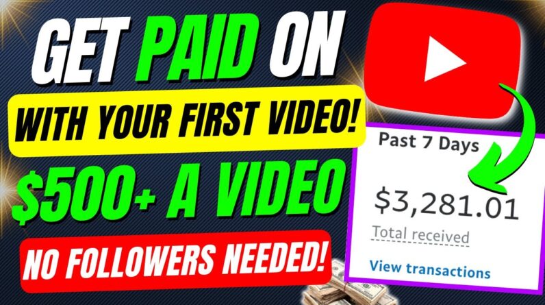 Get Paid $500+ With EVERY Video You Post On YouTube (How To Make Money On YouTube)