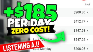 ZERO COST A.I Listening Tool Pays +$183 PER DAY (Make Money Online For Newbies)
