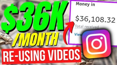 Instagram Reels CopyCat: Earn 36K Per Month Re-Using Videos With Affiliate Marketing!