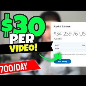 INCREDIBLE +$700 Watching Videos ($30 Per 60 Second Video) | Make Money Online Watching Videos