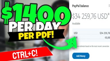 Earn $1400+ PER DAY From Copying & Pasting PDFs - How To Make Money From Copy & Paste 2022