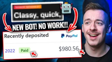 (NO WORK!) USE This FREE BOT To Earn +$900/WEEK Over & Over AGAIN! (Make Money Online For Beginners)