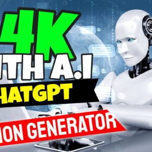 Secret To Making $4K With ChatGPT Articles (A.I Affiliate Commissions Generator)