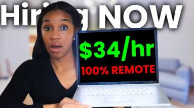 5 Remote Jobs Hiring NOW up to $35/hr.! [Work from Home]