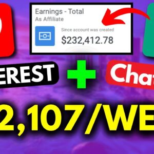 Pinterest Affiliate Marketing + ChatGPT = $2,100 a Week Even as a Beginner!