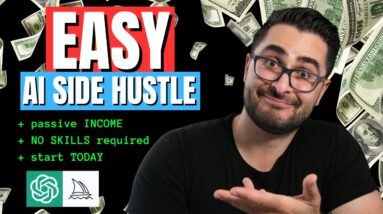 EASY AI Side Hustle You Can Start TODAY! (NO SKILLS NEEDED)
