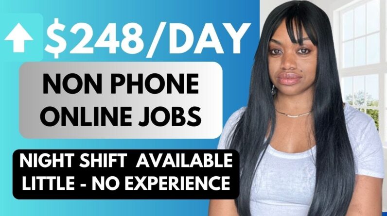 $150-$248/Day No Phone Remote Jobs l Part-Time Night Shift l Data Entry l Little To No Experience!