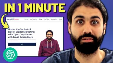 How to Create a Complete Website in Just 60 Seconds Using AI - Unbelievable! 18 Unbelievable! Create A Full Website in 60 Seconds With AI