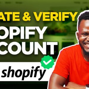 Shopify Tutorial For Beginners - How To Create and Verify A Shopify Account In Nigeria