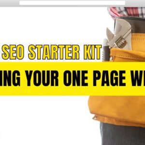 Local SEO Starter Kit P2. Building Your One Page Website