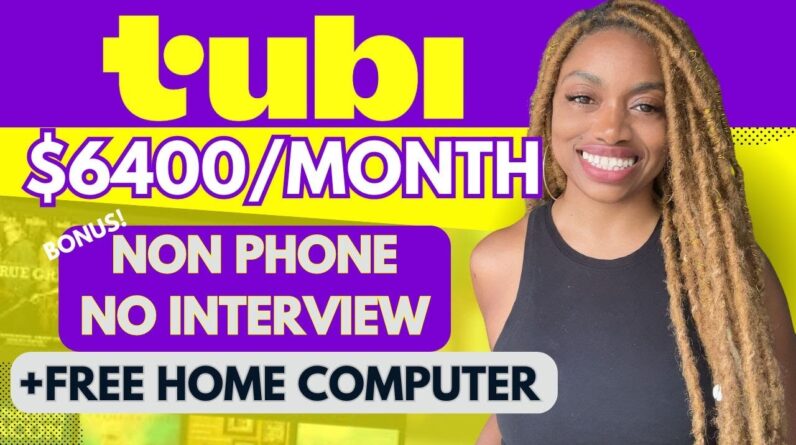 Tubi Is Hiring! THEY WILL PAY $4K-$6K/Month I BEST WORK FROM HOME JOBS FALL 2024