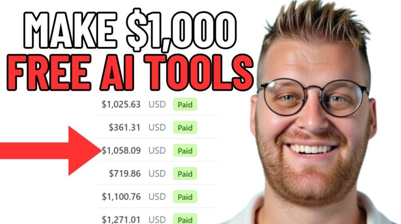 Make $1,000 Daily With THESE New FREE AI Tools! (Make Money Online With AI / ChatGPT)