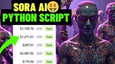 Don't Use Sora AI UNLESS You Have This Python Script (Make Money Online With OpenAI Sora)