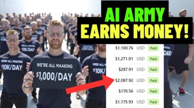 My AI Clone Army Makes $1000/Hour LIVE (Make Money Online With AI)